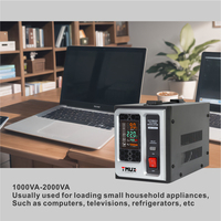 Régulateurs de tension numériques QVR-5KVA pour usage domestique, stabilisateurs de puissance