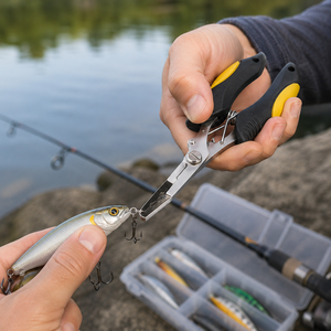 Pince à bec courbé pour leurres <span class=keywords><strong>de</strong></span> pêche, outil pour anneaux brisés, extracteur d'hameçons, coupe-<span class=keywords><strong>ligne</strong></span>, Alicates Pesca, pour la pêche en bord <span class=keywords><strong>de</strong></span> mer, en lac, en bateau, en kayak, sacs <span class=keywords><strong>de</strong></span> pêche - Product Image 4
