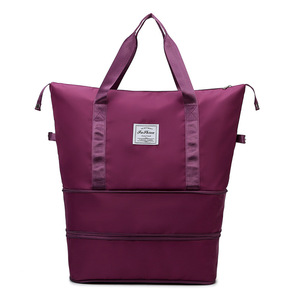Bolsa de lona de gimnasio extensible impermeable de gran capacidad portátil Oxford Separación en seco y húmedo Deportes Viajes Weekender Duffel portátil - Product Image 4