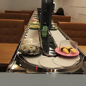 Sistema transportador de tren de sushi modular de estilo japonés para barra de sushi - Product Image 5