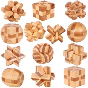 Jouets d'intelligence en bambou, casse-tête en bambou, serrure <span class=keywords><strong>Jupiter</strong></span>, serrure <span class=keywords><strong>de</strong></span> tonneau à vin, casse-tête en bois - Product Image 2