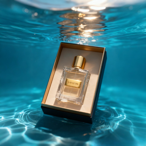 Envases de Perfume de Lujo, Botella de Vidrio Cuadrada Plana con Etiqueta Metálica, Atomizador de 30ml 50ml 100ml para Fragancias de Nicho - Product Image 2