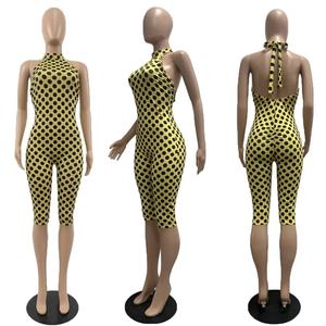 <span class=keywords><strong>Tuta</strong></span> Intera Estiva da Donna a Pois con Scollo all'Americana e <span class=keywords><strong>Schiena</strong></span> <span class=keywords><strong>Scoperta</strong></span>, Elasticizzata, 7 Colori, Vestibilità Slim - Product Image 6