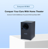 Everycom H6 Max proyector 550ANSI Android 12,0 2G + 32G WiFi TV Video LCD LED Cine en Casa Mini proyector 4K