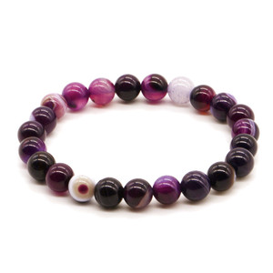 <span class=keywords><strong>Bracelet</strong></span> de soulagement de la <span class=keywords><strong>douleur</strong></span> d'époque <span class=keywords><strong>Bracelet</strong></span> de pierres précieuses naturelles pour femmes <span class=keywords><strong>Bracelet</strong></span> de perles d'agate à rayures de puissance de guérison - Product Image 4