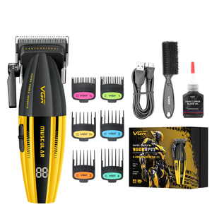 Cortadora de Pelo VGR V-285 con Cuchilla DLC y Motor Vectorial de 9000 RPM, Recortadora de Pelo Profesional para Salón, Inalámbrica para Estilistas y Barberos - Product Image 1