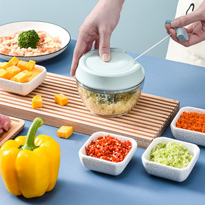 Mini Garlic Mincer Manual <b>Meat</b> <b>Grinder</b> For Baby Food And Kitchen Use 200Ml Capacity With Lid - Product Image 3