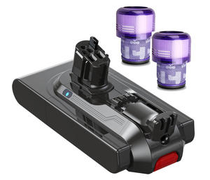 Batterie de remplacement V11 compatible avec Dy Son V11 V15, installation par bouton-poussoir, batterie pour <span class=keywords><strong>aspirateur</strong></span> 25.2V 4000mAh - Product Image 1