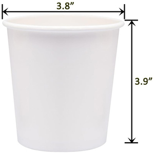Vasos de Café Desechables Biodegradables de Doble Pared con Logotipo Personalizado de 10oz, 12oz y 16oz, con Tapas de Papel para Café y Agua Mineral - Product Image 4