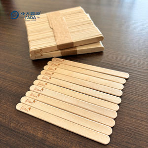 Dayanıklı Compostable 114mm ahşap dondurma çubukları toplu doğal karıştırma çubuğu çocuklar için - Product Image 1