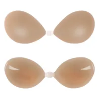 Vente directe d'usine Silicone Sexy Invisible fille soutien-gorge avec sangle transparente collant mamelon soutien-gorge pour les femmes robe