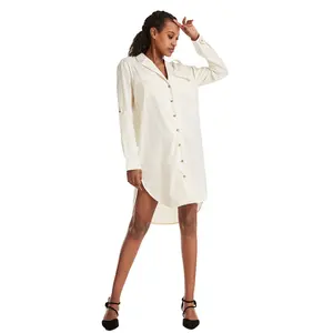 Amazon and ebay blusa de algodão manga comprida, popular, venda, melhor, vestido de algodão, manga longa, plus size, camisa para senhoras, natal