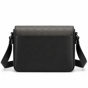 Bolso de hombro de cuero PU para hombre, bandolera de negocios, bolso informal con solapa, correa ajustable, bolso de viaje para el día a día - Product Image 3