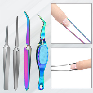 Pinzas para dar forma a las uñas, pinzas de sujeción, pinzas de acero inoxidable en forma de X, pinzas para dar forma, alicates para dar forma a uñas acrílicas, herramientas para uñas - Product Image 2