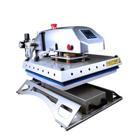 Presse à chaud électrique semi-automatique pour transfert thermique de t-shirts, 38x38cm, haute pression, pour tissus, 220/110V, 1 an de garantie