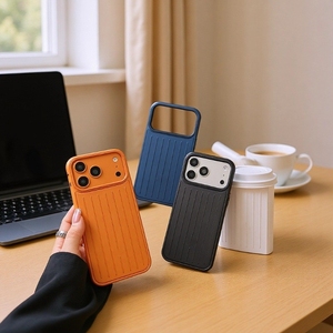 Funda para Teléfono Móvil con Diseño de Maleta en Color Sólido para iPhone 17 Air 16 15 14 Pro Max, Textura Corrugada, Resistente a Impactos - Product Image 5