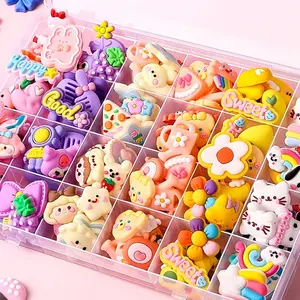 DIY Resin Patch Cartoon Mixed Mobile Phone Shell Cream Glue Cup Sticker Children's Head Jewelry Card Accessories Materials