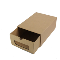 Scatola Regalo in Cartone Kraft Naturale con Finestra Personalizzata per Esposizione Prodotti, Cartone Scorrevole Facile da Estrarre per Imballaggio al Dettaglio