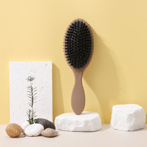Spazzola per Capelli BLISSLIFE con Logo e Confezione Personalizzati, Colore Marrone, Setole Morbide di Cinghiale, Districante, con Cuscino d'Aria - Product Image 4