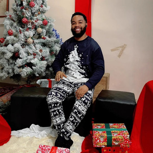 Conjunto de Pijamas Personalizados para a Família no Natal, Roupas de Dormir em Poliéster para Homens, Mulheres e Crianças, PJs de Natal, Dropshipping POD MOQ 1PC - Product Image 4