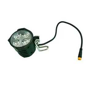 Led Xe đạp điện phía trước ánh sáng 36V 48V phổ xe đạp sừng với đèn pha không thấm nước Ebike an toàn cảnh báo đèn