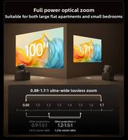 Projecteur laser UHD 4K JMGO N5 Ultra Max 5000 CVIA DLP haut de gamme intelligent 240Hz Dynaudio Wi-Fi6 AI Gimbal pour jeux et home cinéma 1.3x
