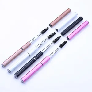 Wholesale Professional Custom Synthetic Nylon Makeup Double-end Eyebrow Brush Cosmetics Make Up Brushes Beauty Tool Supplier