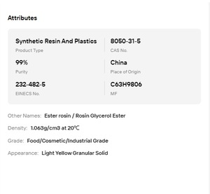 Precio al por mayor: Éster de glicerol de goma de colofonia E445, aditivo alimentario - Product Image 6