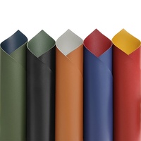 Meilleure vente transfrontalière : Cuir synthétique PU 1,7 mm à grain Napa double face pour sets de table, housses de bagages et revêtements de meubles
