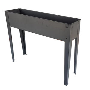 उच्च गुणवत्ता परिदृश्य कस्टम फूल बागान बक्से बड़े आउटडोर बालकनी प्लांटर्स बॉक्स पैरों के साथ - Product Image 2