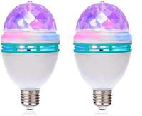 Ampoule LED Magic Ball, Effet Cristal RGB Rotatif à 360° 3W, Lumière Colorée pour Scène, Fête, Discothèque, DJ à Domicile