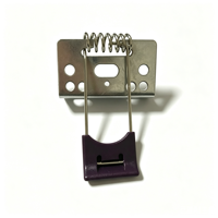 Clip à ressort de torsion en métal pour downlight LED, support de fixation pour plafonnier encastré, accessoire d'éclairage avec embout en plastique