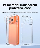 Étui de téléphone en PC rigide antichoc pour 17/16/15/14/13 avec caméra amovible, étui ultra fin