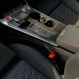 Kit de modification et amélioration intérieur en fibre de carbone véritable OLIVER pour Audi A6 A7 C8 2019-2025, style RS6 RS7, ensemble de 8 pièces, Chine continentale - Product Image 4
