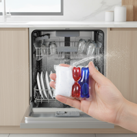 Lessive liquide en perles 5-en-1 multi-chambres 3D écologique pour la vaisselle – Fournitures Familiales
