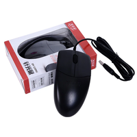 Kabel A4TECH OP-520NU, Mouse optik Desktop 1000 DPI 3 tombol untuk PC Laptop