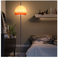 Lampe de chevet en forme de champignon, lampe de sol vintage en verre pour salon, style vintage pour fille