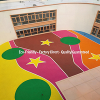 Échantillon Gratuit de Granulés de Caoutchouc EPDM avec Liant Polyuréthane pour Revêtement de Sol en Éthylène Propylène, Moderne, Robuste et Sûr