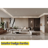 George, villa de style minimaliste, maison de luxe, services de rendu 3D, design d'intérieur, décoration architecturale, design d'intérieur