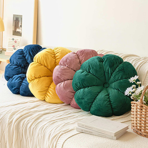Coussin <span class=keywords><strong>de</strong></span> sol décoratif pour la maison Coussin <span class=keywords><strong>de</strong></span> <span class=keywords><strong>chaise</strong></span> <span class=keywords><strong>en</strong></span> <span class=keywords><strong>velours</strong></span> <span class=keywords><strong>de</strong></span> couleur unie <span class=keywords><strong>Housse</strong></span> <span class=keywords><strong>de</strong></span> coussin citrouille ronde - Product Image 1