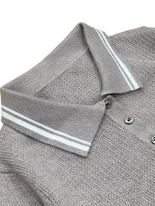 Transpirable Cómodo para el uso diario y los Deportes Tamaño personalizado Logotipo de color Polo Camisa de punto de Vietnam Hilo de lana - Product Image 3