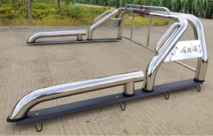 โรลบาร์สแตนเลส4x4อุปกรณ์ตกแต่งรถยนต์สำหรับ Nissan DMAX <span class=keywords><strong>Offroad</strong></span> NAVARA NP300 Mitsubishi <span class=keywords><strong>Triton</strong></span> L200หลัง - Product Image 4