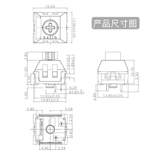 Interruptor de Teclado Kailh Box Deep Sea, Silencioso, Lineal, Personalizable, Compatible con Interruptores de Teclado Mecánico Cherry MX SMD de 5 Pines <span class=keywords><strong>GK61</strong></span> - Product Image 5