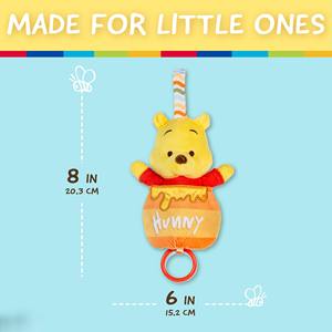 Pour Disney bébé <span class=keywords><strong>Winnie</strong></span> ourson pot de miel Pulldown <span class=keywords><strong>jouet</strong></span> mignon enfants multi activité sensorielle tirer anneaux Jiggle Go Fun Technique lavée - Product Image 2