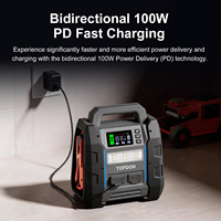 Arrancador de Baterías y Probador de Sistemas 2 en 1 TOPDON V4500 Plus, 4500A, 32000mAh, 120Wh, para Motores de Gasolina/Diésel de hasta 16L