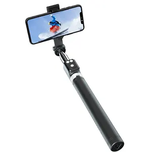 Treppiede portatile per Selfie Stick flessibile in lega di alluminio da 360 gradi 165 Cm con supporto per telefono