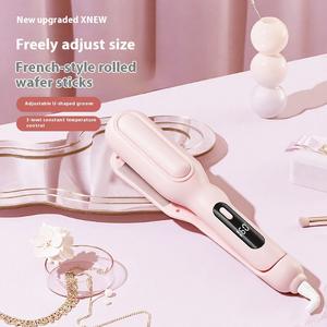 Fer à boucler électrique multifonctionnel à ions négatifs, taille réglable, PTC LED, pour ondulations d'eau domestiques et grandes boucles permanentes - Product Image 3