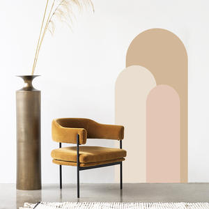 Arte Mural Geométrico Abstracto Moderno, Adhesivos Decorativos de PVC para Pared de Sala de Estar, Decoración del Hogar - Product Image 3