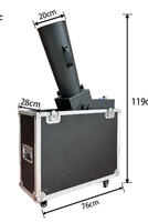 Lanceur DMX Mini à Angle Réglable 500W en Fer pour Machine à Confettis CO2 pour Événements Spectaculaires, Clubs, Festivals, Scènes et Fêtes