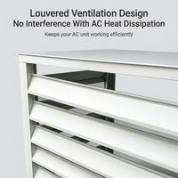 Housse de climatiseur extérieur multifonctionnelle de haute qualité, mini-parasol imperméable en alliage d'aluminium pour jardin et terrasse